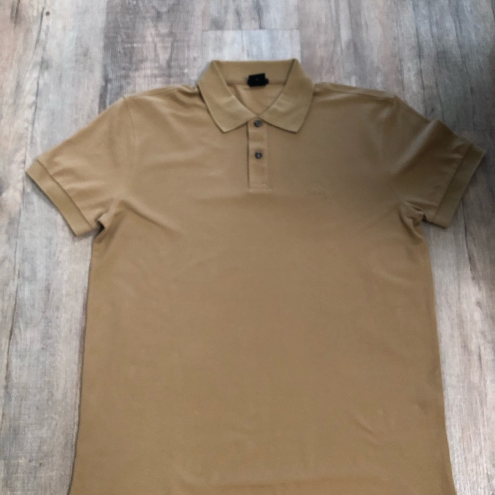 Hugo Boss polo shirt color Tobacco size Xl New .